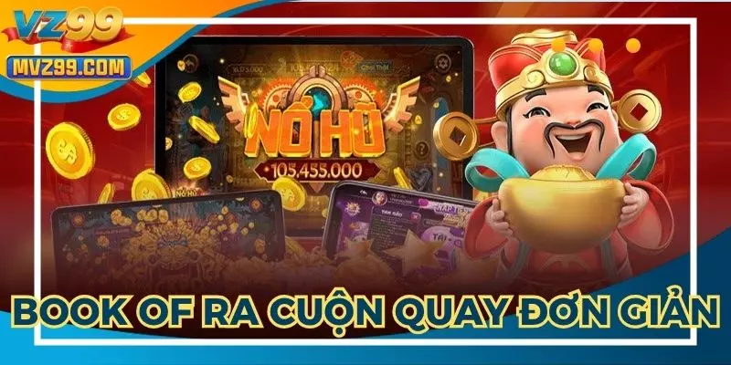 Book of Ra được thiết kế với 5 cuộn quay đơn giản