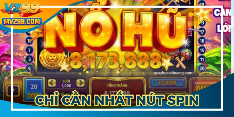 Nhấn vào nút Spin rồi đợi kết quả